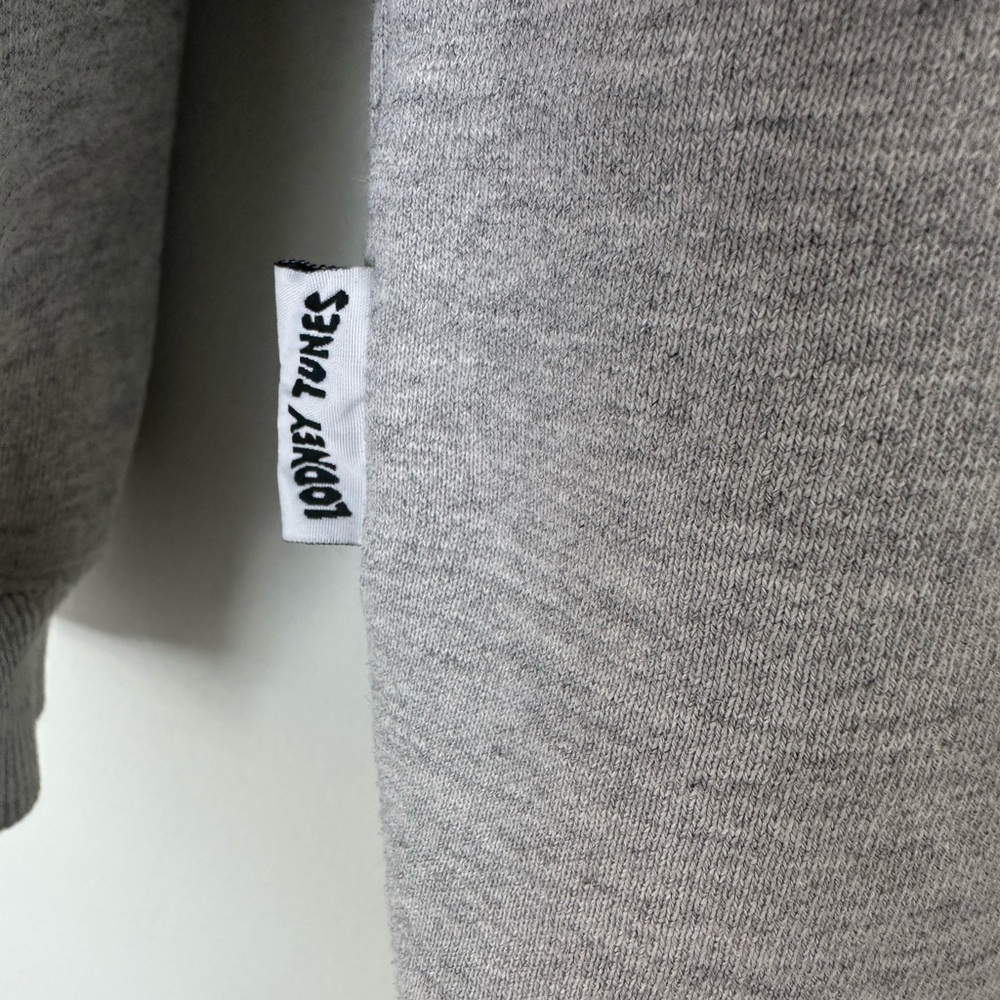 VINTAGE Warner Bros. Gray Cartoon Graphic Crew Neck Sweater, SMALL - Picture 4 of 11